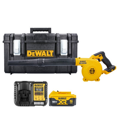 Dewalt Dcv100N Kit-16 18V Li-Ion Cordless Jobsite Blower With 1 X 5Ah BatteryCharger & Case Without Inlay from B&Q