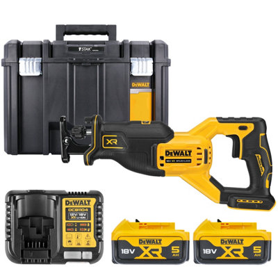 Dewalt Dcs382 18V Xr Cordless Brushless Reciprocating Saw With 2 X 5Ah BatteriesCharger & Tstak Vi Case Without Inlay from B&Q