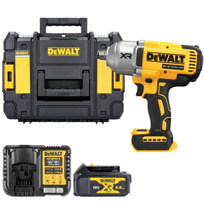 Dewalt Dcf900 18V Xr Cordless Brushless 1/2" High Torque Impact Wrench With 1 X 4Ah BatteryCharger & Tstak Ii Case from B&Q