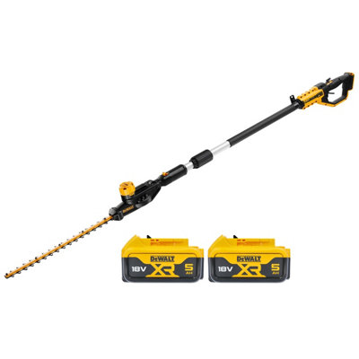 Dewalt Dcmph566n 18V Xr Cordless 55Cm Pole Hedge Trimmer With 2X 5Ah Batteries Size 18