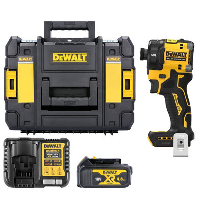 Dewalt Dcf870N 18V Xr Cordless Brushless Hydraulic Impact Driver With 1 X 4Ah BatteryCharger & Dwst1-70703 Case from B&Q
