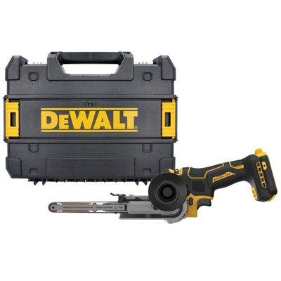 Dewalt Dcm200 18V Xr Cordless Brushless 13mm Belt File Sander With Carry Case (Without Inlay) from B&Q