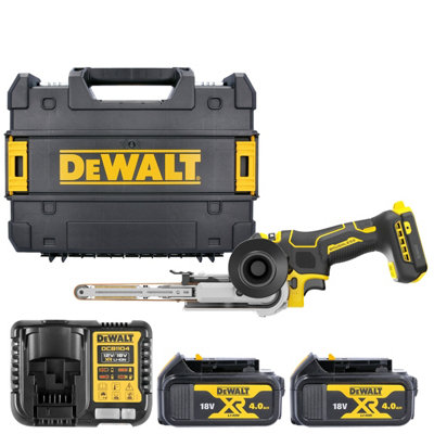 Dewalt Dcm200 18V Xr Cordless Brushless 13mm Belt File Sander With 2 X 4Ah BatteriesCharger & Case(Without Inlay) from B&Q