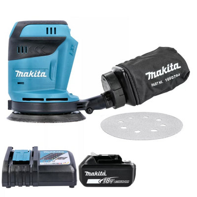 B&Q -  Dbo180Z 18V Lxt Cordless 125mm Random Orbit Sander With 1 X 3Ah Battery & Charger