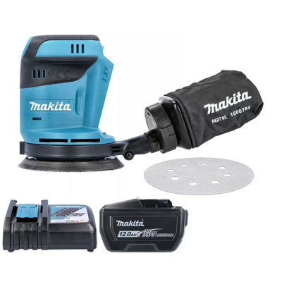 B&Q -  Dbo180Z 18V Lxt Cordless 125mm Random Orbit Sander With 1 X 12Ah Battery & Charger