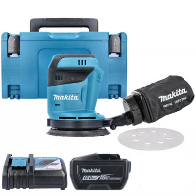 B&Q -  Dbo180Z 18V Lxt Cordless 125mm Random Orbit Sander With 1 X 12Ah BatteryCharger & Case
