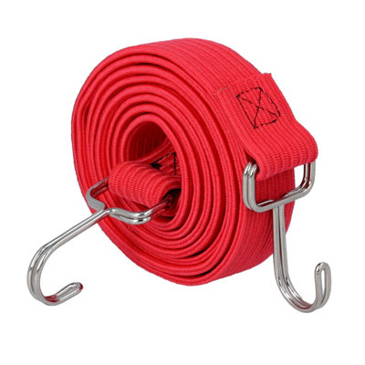 Tough Master Bungee Cord With Hooks 2M LengthAdjustable Elastic Straps Rope For Multipurpose Application Tm-Fbc230 from B&Q