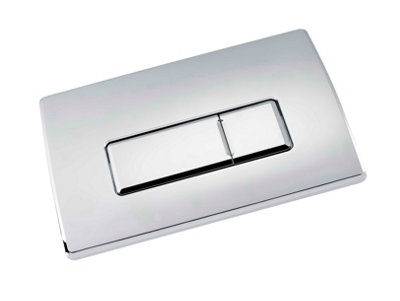 Toilet Flush Button ReplacementDual Button Toilet Flush PlatePneumatic Technology from B&Q
