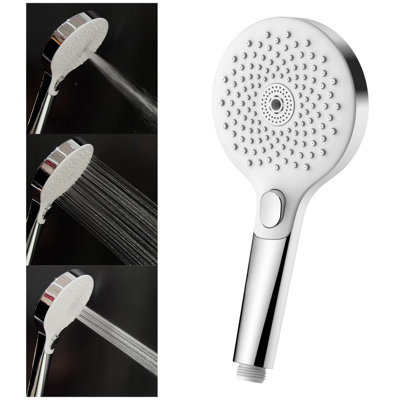 Excel Home High Pressure Shower Head With 3 Spray Modes Eco-Friendly With Aerotek Technology Turbo Boost Function from B&Q