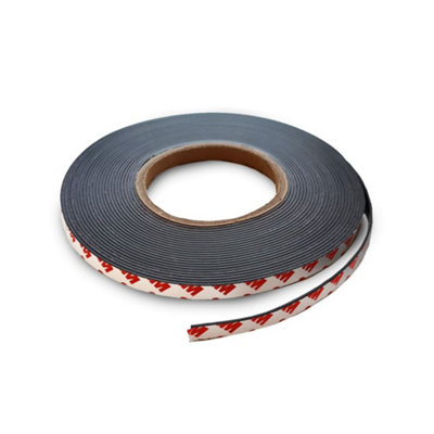 Magnet Store 10mm X 1.5mm Flexible Magnetic Tape 3M Adhesive (1 Meter) from B&Q