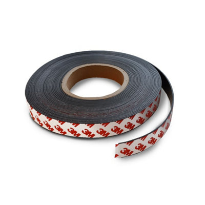 Magnet Store 20mm X 1.5mm Flexible Magnetic Tape 3M Adhesive (1 Meter) from B&Q