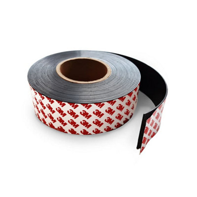 Magnet Store 50mm X 1.5mm Flexible Magnetic Tape 3M Adhesive (1 Meter) from B&Q