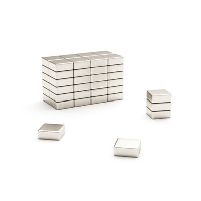 Magnet Store 5mm X 5mm X 2mm Block Neodymium Magnet N42 (0.55Kg Pull)200 Magnet(S) from B&Q