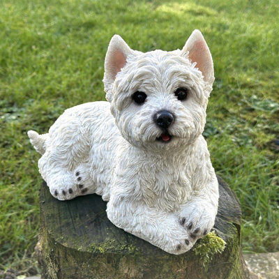B&Q -  West Highland Terrier Figurine In An Alert PoseHome Or Garden Decoration (26Cm)