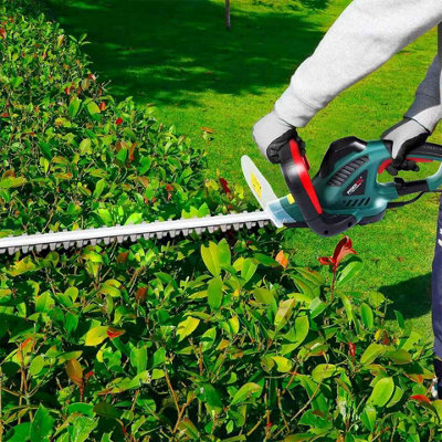 600W Electric Hedge Trimmer550mm Blade16mm Cutting WidthCorded Pruner And Bush Cutter from B&Q