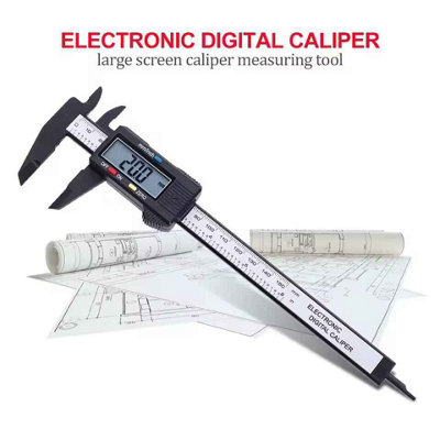  - 150mm Electronic Digital Caliper Measuring Tool Lcd Digital Ruler Electronic Carbon Fiber Vernier Calipers Gauge Micromete