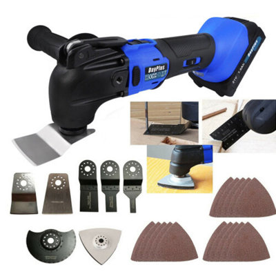  - Cordless Brushless Oscillating Tool With 1X 1.5Ah Battery And Side Handle6-Speed4 AngleQuick Release
