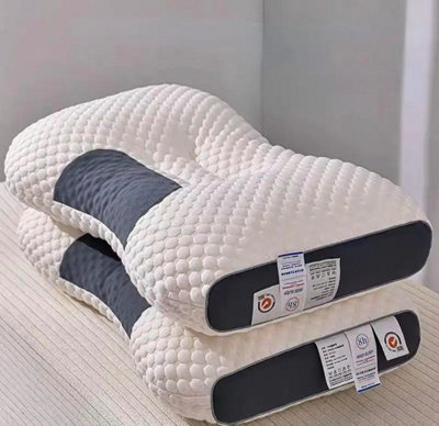  - Neck Massage Pillow 2Pcs Helps Sleep And Protects Cervical Spine High Elasticity Washable Pillow Core For Hotel Home