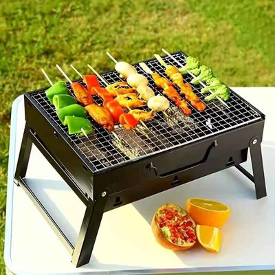 Portable Grill Bbq Grill Outdoor Folding Charcoal Grill Mini Grill Barbecue Oven For Camping Picnic Beach from B&Q
