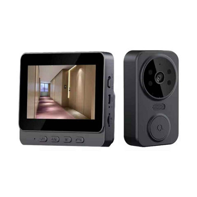  - 4.3 Inch Wireless Video Doorbell With Screen And Two Way Intercom