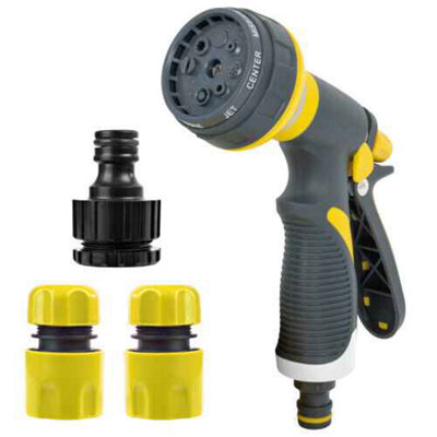  - Blostm 8 Function Garden Water Hose Pipe Spray Gun Nozzle Shower Rinse Jet Mist