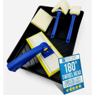  - Paint Pad Set Decorating Pads Edger Tool Refill Handle Tray Painting