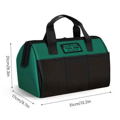13 Inch Tool Bag Electrician Multifunctional Strong Durable Oxford Thickened Woodworking Storage Portable Handheld Bag from B&Q