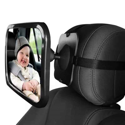 Baby Car Mirror Adjustable Car Back Seat Rearview Facing Headrest Mount Child Kids Infant Baby Safety Monitor Accessories from B&Q