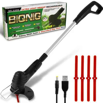 Portable Garden Mower Cordless Garden Mower Lithium Lawn Mower Home Trimmer Garden Weeder Weed Wheel from B&Q