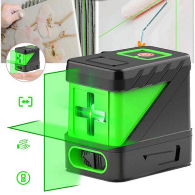 Self Leveling Laser Level Bright Green Cross Line Self Leveling Measure Tool from B&Q