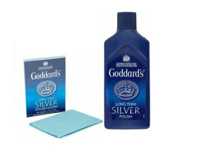 Goddards Goddard's Polishing Kit Long Term Silver Polish Cloth And Silver Polish Cloth from B&Q