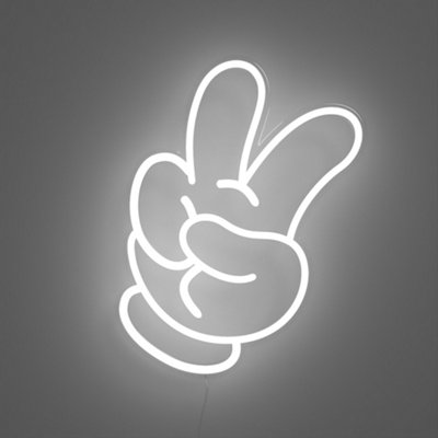 B&Q -  Yellow Pop Disney Glove Peace Wall Light - Image 5