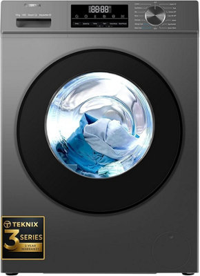 Teknix Tk3W1014XsGraphite 10Kg Washing Machine1400 RpmA Energy from B&Q