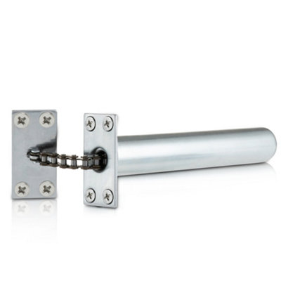 Brushed Silver Concealed Door Closer For Internal Doors from B&Q