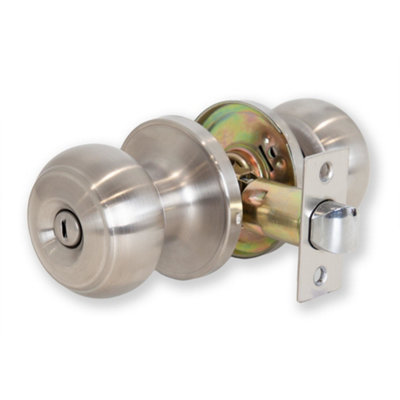  - Arlo Privacy Knob Set Brushed Silver For Internal Doors