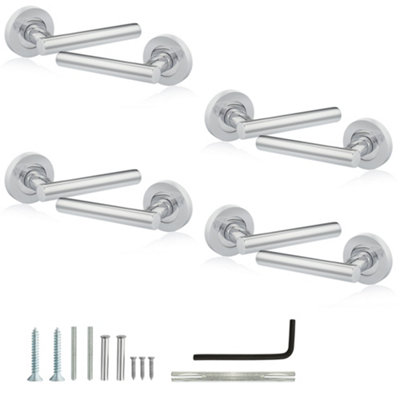 Liberty Lever On Rose Door Handles In Polished ChromeInternal Door Handle (4 Pairs)