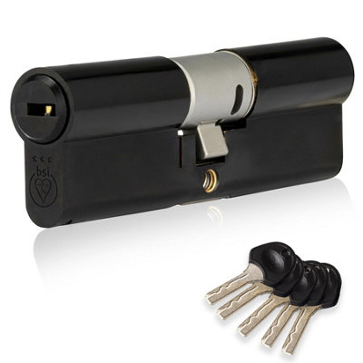 Fortis 3 Star Kitemarked Euro Cylinder Lock 45Ex/55 (100mm) from B&Q