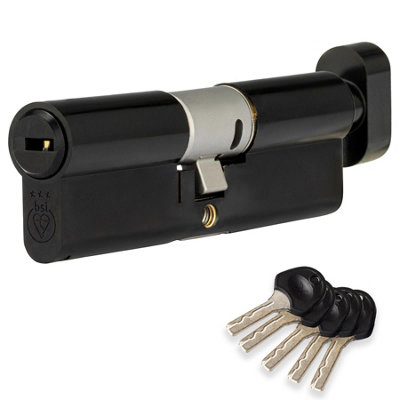 Fortis 3 Star Thumb Turn Euro Cylinder Lock 45Ex/55T (100mm) from B&Q
