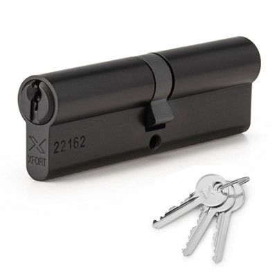  - Matt Black Euro Cylinder Lock 50/45 (95mm)