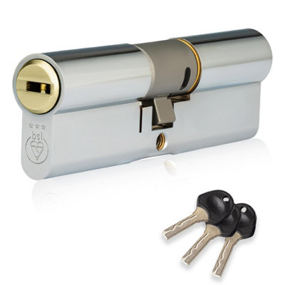 Fortis 3 Star Kitemarked Euro Cylinder Lock 45Ex/55 (100mm) from B&Q
