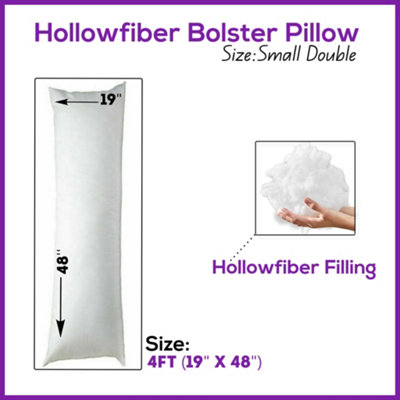 CHILIMILII Hollowfiber Bolster Pillows Orthopaedic Pregnancy Maternity Full Body Support Long Cushions from B&Q