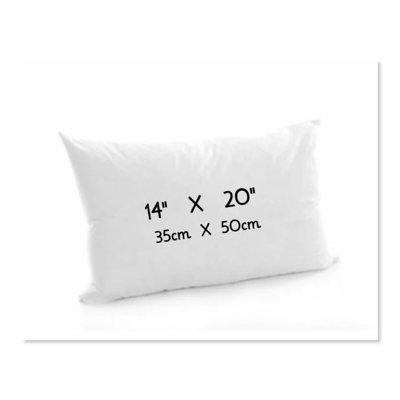 CHILIMILII Oblong Cushion Pad Rectangular Shape Deep Fill Hollowfiber Cushions Insert Inner from B&Q