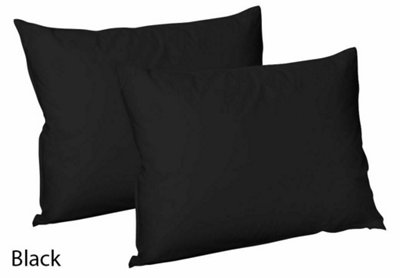 CHILIMILII Polycotton Pair Of Pillowcases Plain Dyed Housewife Pillow Covers 50X75 Cm from B&Q