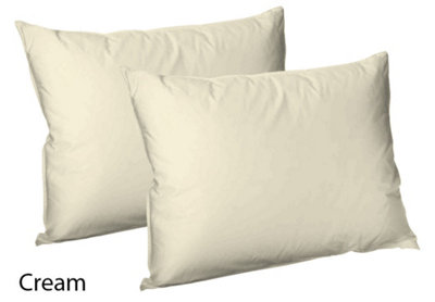 CHILIMILII Polycotton Pair Of Pillowcases Plain Dyed Housewife Pillow Covers 50X75 Cm from B&Q