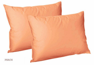 CHILIMILII Polycotton Pair Of Pillowcases Plain Dyed Housewife Pillow Covers 50X75 Cm from B&Q
