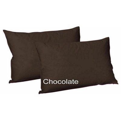 CHILIMILII Polycotton Pair Of Pillowcases Plain Dyed Housewife Pillow Covers 50X75 Cm from B&Q