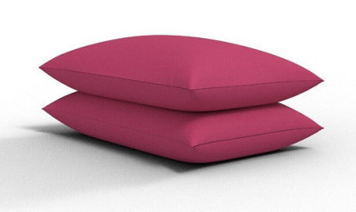 CHILIMILII Polycotton Pair Of Pillowcases Plain Dyed Housewife Pillow Covers 50X75 Cm from B&Q