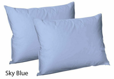 CHILIMILII Polycotton Pair Of Pillowcases Plain Dyed Housewife Pillow Covers 50X75 Cm from B&Q