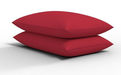 CHILIMILII Polycotton Pair Of Pillowcases Plain Dyed Housewife Pillow Covers 50X75 Cm from B&Q