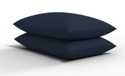 CHILIMILII Polycotton Pair Of Pillowcases Plain Dyed Housewife Pillow Covers 50X75 Cm from B&Q